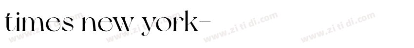 times new york字体转换